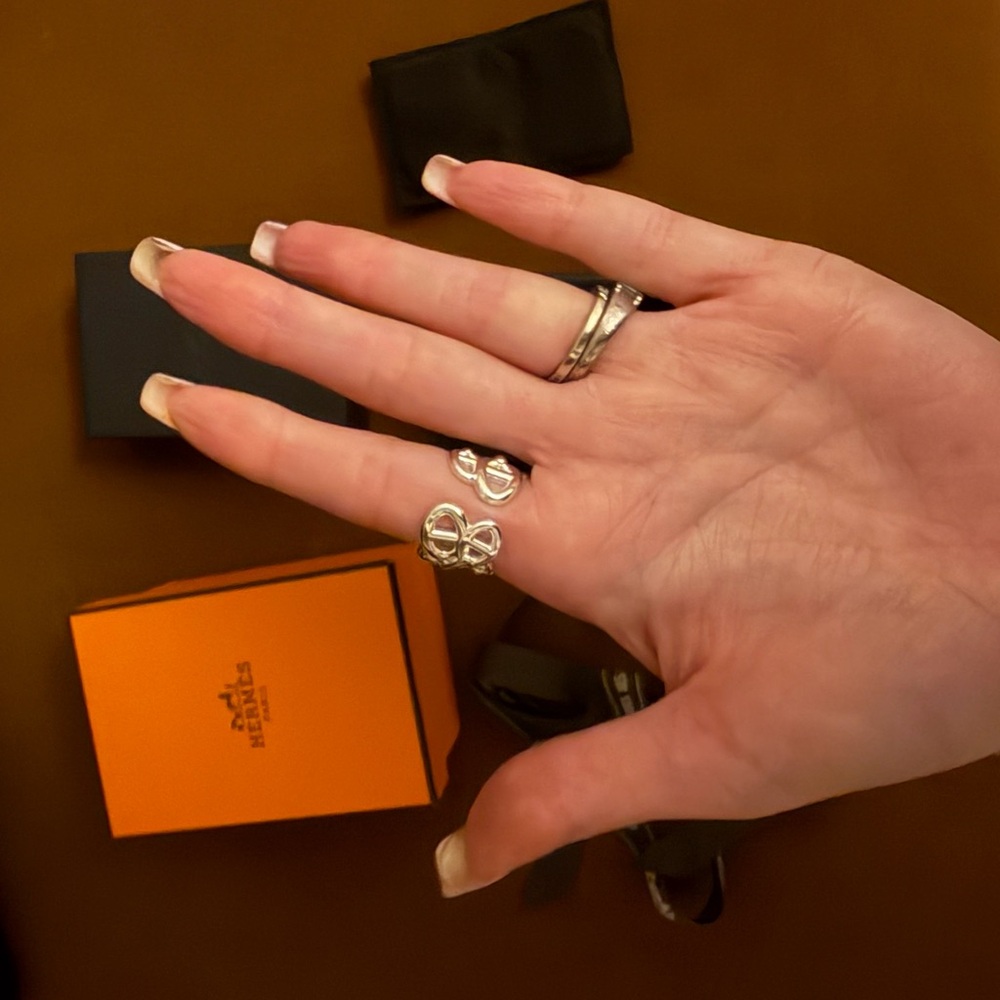 Hermes Chaine d'ancre Enchainee ring, large model - Picture 5 of 9